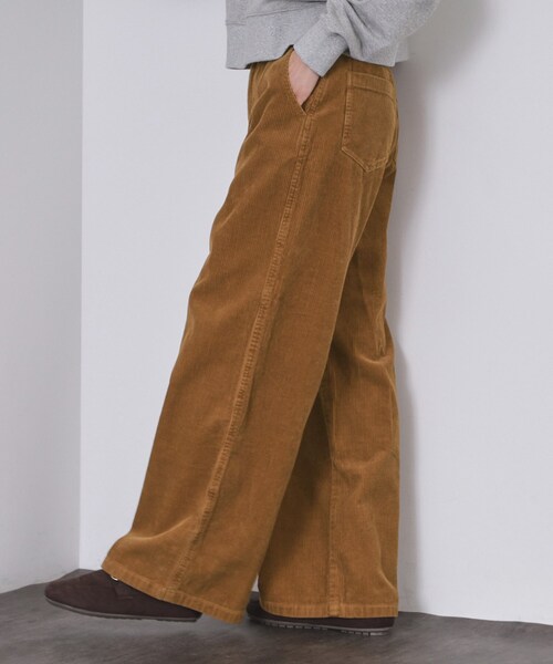 OPAQUE.CLIP(オペークドットクリップ)の「コーデュロイワイドパンツ【洗濯機OK】(その他パンツ・レディース・ブラウン系/ライトブルー/キャメル・38/40/42)」の20枚目の写真