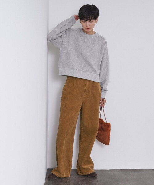 OPAQUE.CLIP(オペークドットクリップ)の「コーデュロイワイドパンツ【洗濯機OK】(その他パンツ・レディース・ブラウン系/ライトブルー/キャメル・38/40/42)」の21枚目の写真
