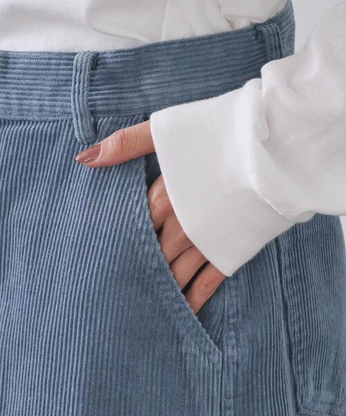 OPAQUE.CLIP(オペークドットクリップ)の「コーデュロイワイドパンツ【洗濯機OK】(その他パンツ・レディース・ブラウン系/ライトブルー/キャメル・38/40/42)」の14枚目の写真