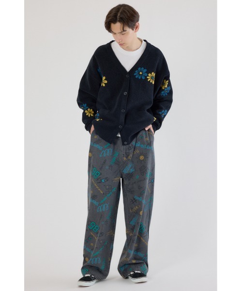 RODEO CROWNS WIDE BOWL（ロデオクラウンズワイドボウル）の「グラフィティーワイドデニムパンツ（デニムパンツ・メンズ・ブラック/ライトブルー・MEDIUM/LARGE）」の7枚目の写真