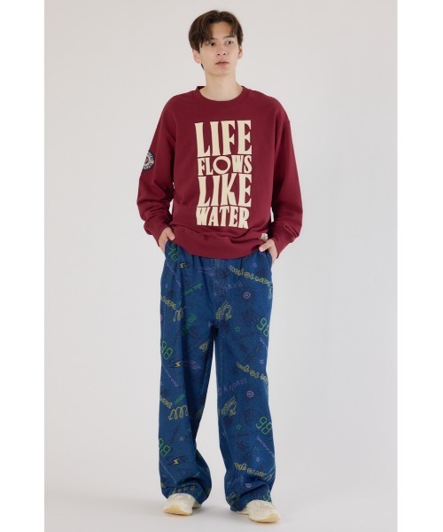 RODEO CROWNS WIDE BOWL（ロデオクラウンズワイドボウル）の「グラフィティーワイドデニムパンツ（デニムパンツ・メンズ・ブラック/ライトブルー・MEDIUM/LARGE）」の12枚目の写真