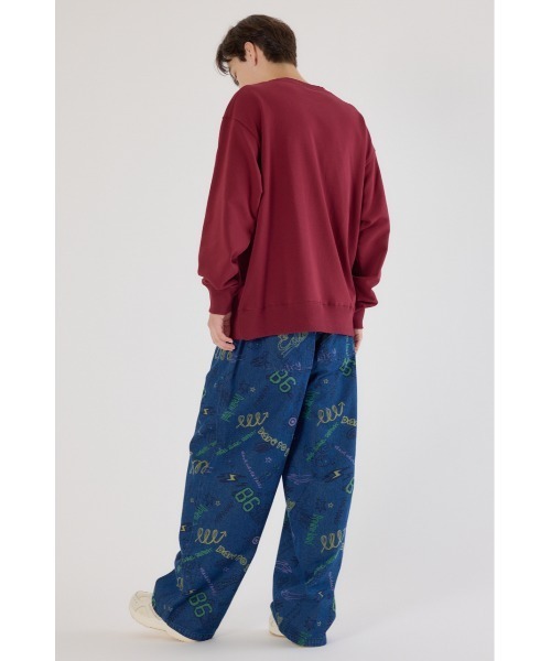 RODEO CROWNS WIDE BOWL（ロデオクラウンズワイドボウル）の「グラフィティーワイドデニムパンツ（デニムパンツ・メンズ・ブラック/ライトブルー・MEDIUM/LARGE）」の14枚目の写真