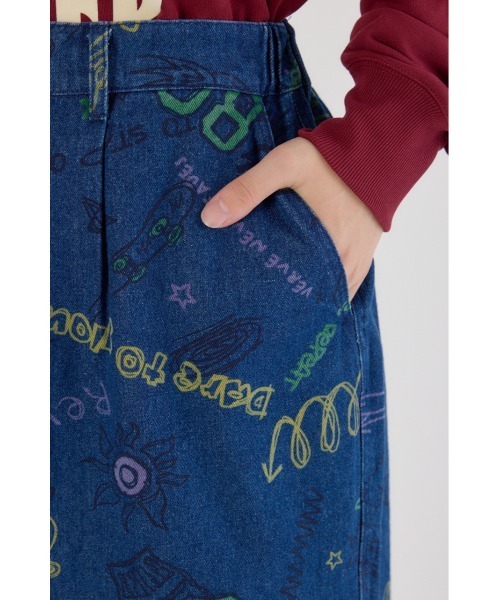 RODEO CROWNS WIDE BOWL（ロデオクラウンズワイドボウル）の「グラフィティーワイドデニムパンツ（デニムパンツ・メンズ・ブラック/ライトブルー・MEDIUM/LARGE）」の20枚目の写真