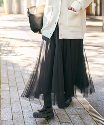 新品タグ付きスピックアンドスパン　Spick & Span チュールスカート Spick & Span（スピックアンドスパン）の「チュールスカート