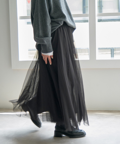 追加2》チュールスカート（スカート）｜Spick & Span（スピックアンド