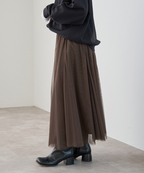 追加2》チュールスカート（スカート）｜Spick & Span（スピックアンド