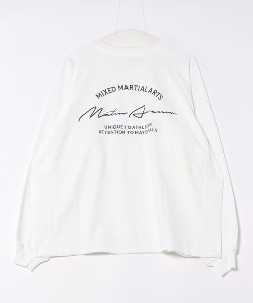 MATIN AVENIR（マタンアヴニール）の「MATIN AVENIR/マタンアヴニール ロンT UVケアラッシュガード（Tシャツ/カットソー・メンズ・ホワイト/ブラック・XL/L/M）」の3枚目の写真