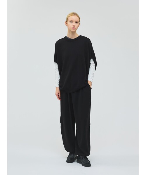 mizuiroind（ミズイロインド）の「mizuiro ind ドローストリングヘムパンツ（その他パンツ・レディース・ブラック/ベージュ/ネイビー・FREE）」の20枚目の写真