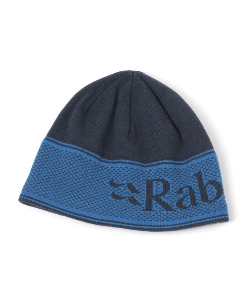 Rab（ラブ）の「【Rab(ラブ)】Logo Band Beanie（ニットキャップ/ビーニー・メンズ・ブラック/ブルー・FREE）」の2枚目の写真