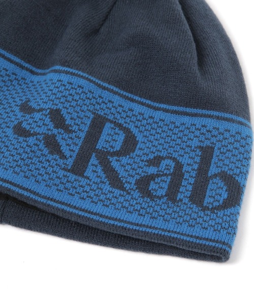 Rab（ラブ）の「【Rab(ラブ)】Logo Band Beanie（ニットキャップ/ビーニー・メンズ・ブラック/ブルー・FREE）」の6枚目の写真