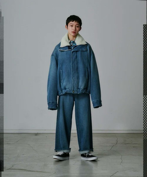 STYLISE（スタイライズ）の「【FACETASM】DOUBLE LAYERED DENIM JACKET / インディゴ [JOO-JK-M02]（ダウンジャケット/コート・レディース・ネイビー・M）」の5枚目の写真