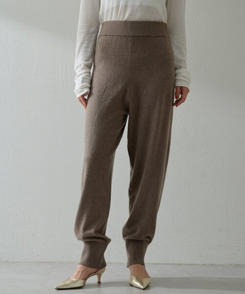 Whim Gazette(ウィムガゼット)の「W/Caニットパンツ(その他パンツ・レディース・モカ/オレンジ/グレイッシュベージュ・FREE)」の2枚目の写真