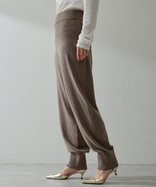 Whim Gazette(ウィムガゼット)の「W/Caニットパンツ(その他パンツ・レディース・モカ/オレンジ/グレイッシュベージュ・FREE)」の5枚目の写真