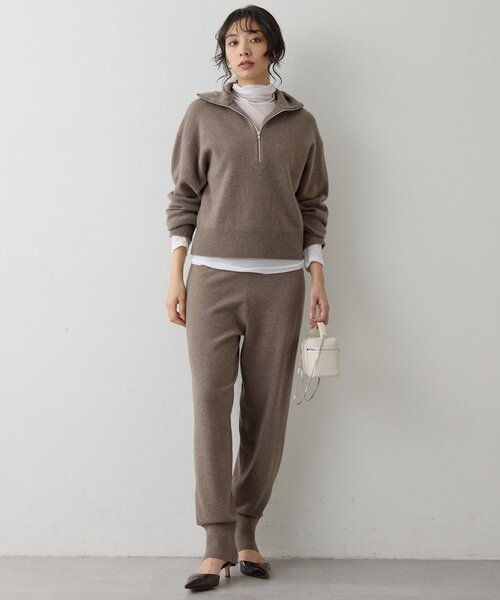 Whim Gazette(ウィムガゼット)の「W/Caニットパンツ(その他パンツ・レディース・モカ/オレンジ/グレイッシュベージュ・FREE)」の6枚目の写真