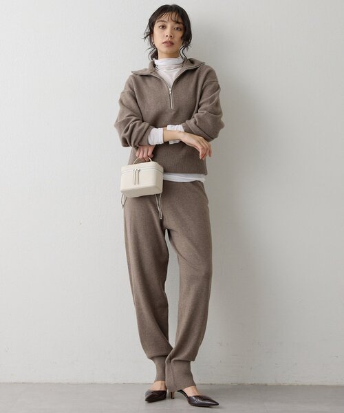 Whim Gazette(ウィムガゼット)の「W/Caニットパンツ(その他パンツ・レディース・モカ/オレンジ/グレイッシュベージュ・FREE)」の7枚目の写真