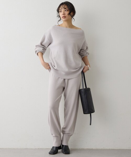 Whim Gazette(ウィムガゼット)の「W/Caニットパンツ(その他パンツ・レディース・モカ/オレンジ/グレイッシュベージュ・FREE)」の13枚目の写真