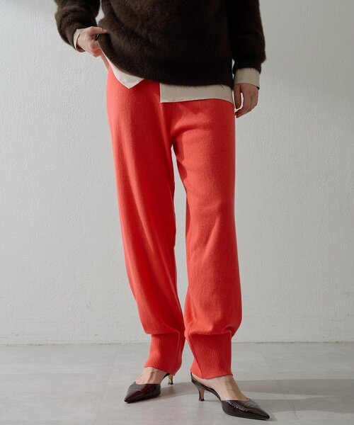 Whim Gazette(ウィムガゼット)の「W/Caニットパンツ(その他パンツ・レディース・モカ/オレンジ/グレイッシュベージュ・FREE)」の18枚目の写真