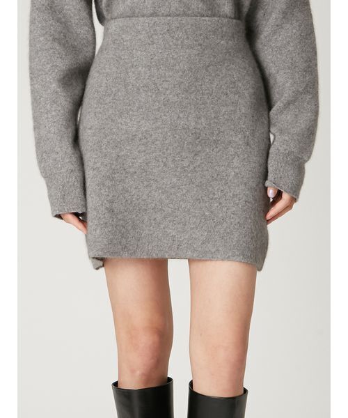 FRAY I.D(フレイアイディー)の「ラクーンダブルフェイスニットミニスカート(スカート・レディース・ブラウン/グレー/クリーム・F)」の15枚目の写真