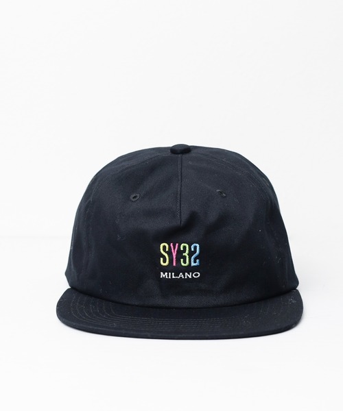 SY32 by SWEET YEARS(エスワイサーティトゥバイスィートイヤーズ)の「【RES】【SY32 by SWEET YEARS】MINI LOG CAP(キャップ・メンズ・ブラック系その他・FREE)」の1枚目の写真