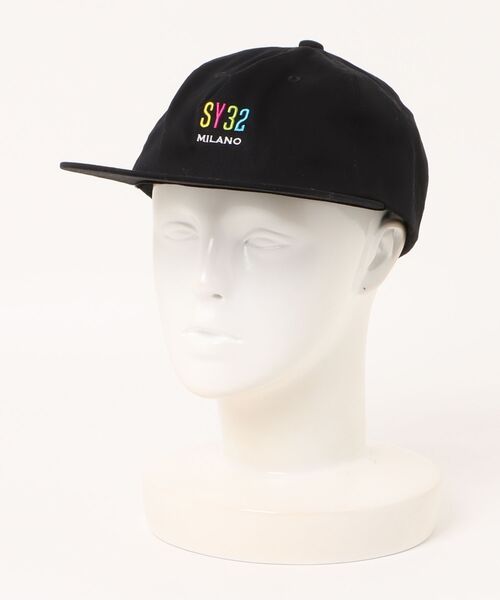 SY32 by SWEET YEARS(エスワイサーティトゥバイスィートイヤーズ)の「【RES】【SY32 by SWEET YEARS】MINI LOG CAP(キャップ・メンズ・ブラック系その他・FREE)」の5枚目の写真