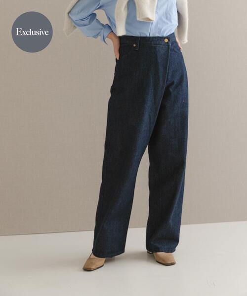 セール】『別注』Lee×ROSSO FRONT TUCK DENIM PANTS（デニムパンツ