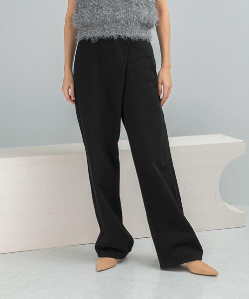 URBAN RESEARCH ROSSO WOMEN（アーバンリサーチ　ロッソ）の「『別注』Lee×ROSSO　FRONT TUCK DENIM PANTS（デニムパンツ・レディース・ブラック/ワンウォッシュ・SMALL/X-SMALL/MEDIUM）」の15枚目の写真