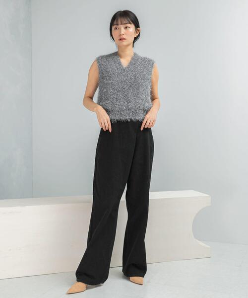 URBAN RESEARCH ROSSO WOMEN（アーバンリサーチ　ロッソ）の「『別注』Lee×ROSSO　FRONT TUCK DENIM PANTS（デニムパンツ・レディース・ブラック/ワンウォッシュ・SMALL/X-SMALL/MEDIUM）」の16枚目の写真