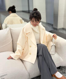 FREE'S MART（フリーズマート）の「◆【はかな企画】ミドル丈オーバーピーコート〈ＭＦＭ〉（ピーコート）」