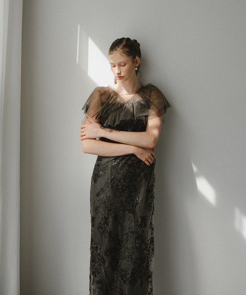 et.UNiVER レイヤードチュールドレス　オケージョンドレス Layered tulle dress（ドレス）｜et.UNiVER（エトユニベール）の
