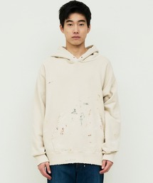 ATELLIER WELLS BY JOHNBULL（アトリエウェルズバイジョンブル）の「【ATELLIER WELLS BY JOHNBULL】ペイントスウェットパーカー（パーカー）」