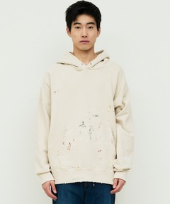 【ATELLIER WELLS BY JOHNBULL】ペイントスウェットパーカー