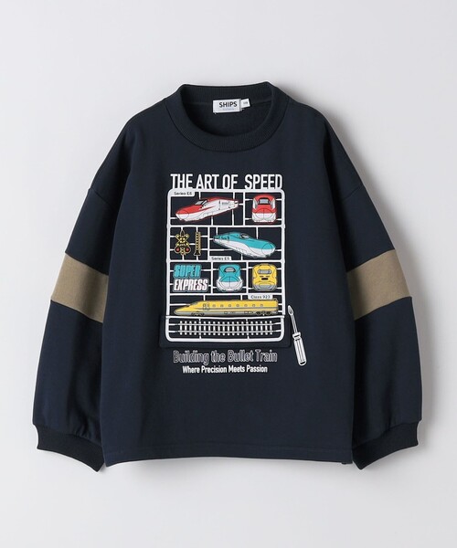 SHIPS Colors(シップス カラーズ)の「SHIPS Colors:90~120cm / 〈洗濯機可能〉JR 新幹線 スウェット(スウェット・キッズ・ベージュ/ネイビー・90/100/110/120)」の17枚目の写真