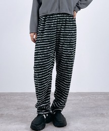 CLOTHY（クロシィ）の「【柔らかもこもこ素材ルームウェア】パイル地ボーダーパンツ（ルームウェア/パジャマ）」