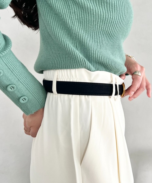 LOVALOT(ラバロット)の「【動画あり】フェイクスエードベルト(ベルト・レディース・ブラック/キャメル/ブラウン・FREE)」の6枚目の写真