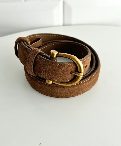 LOVALOT(ラバロット)の「【動画あり】フェイクスエードベルト(ベルト・レディース・ブラック/キャメル/ブラウン・FREE)」の12枚目の写真