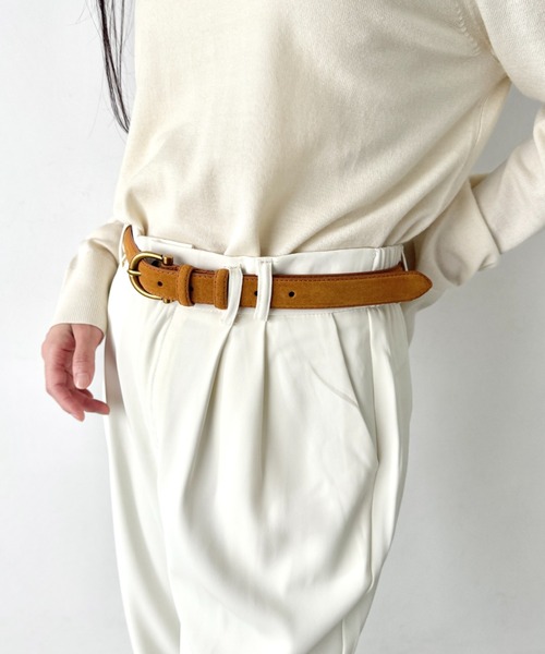 LOVALOT(ラバロット)の「【動画あり】フェイクスエードベルト(ベルト・レディース・ブラック/キャメル/ブラウン・FREE)」の15枚目の写真