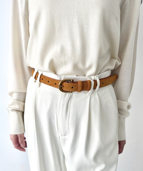 LOVALOT(ラバロット)の「【動画あり】フェイクスエードベルト(ベルト・レディース・ブラック/キャメル/ブラウン・FREE)」の14枚目の写真