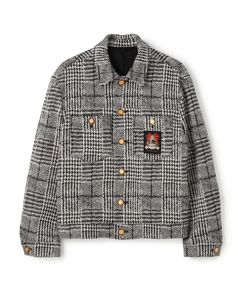 グレンチェックジャカード ブルゾン（ブルゾン）｜CABaN（キャバン）の
