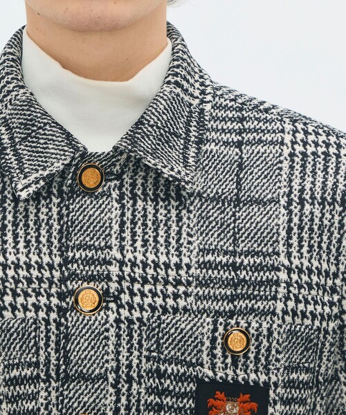 グレンチェックジャカード ブルゾン（ブルゾン）｜CABaN（キャバン）の