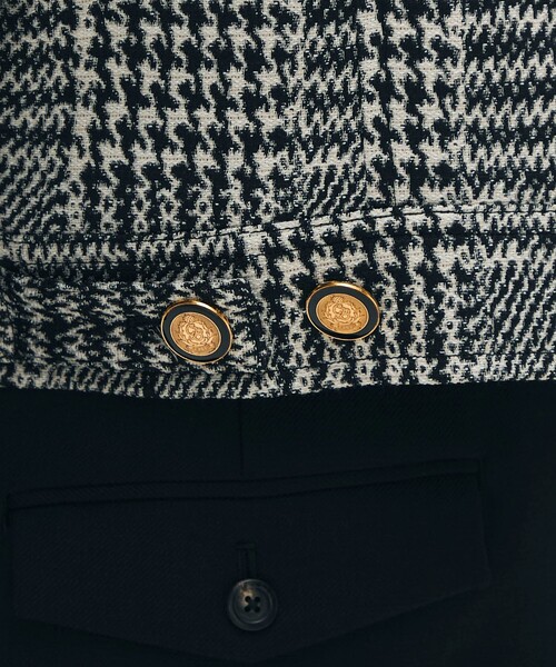 グレンチェックジャカード ブルゾン（ブルゾン）｜CABaN（キャバン）の