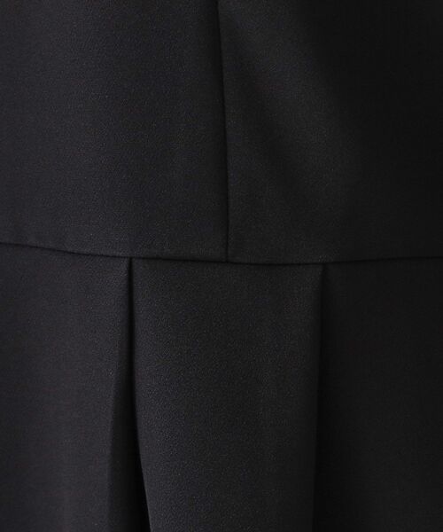 OPAQUE.CLIP(オペークドットクリップ)の「≪通勤・セレモニー対応≫フィットアンドフレアワンピースダブルクロス【洗濯機OK】(ワンピース・レディース・ブラック/ネイビー・42/40/38/36)」の6枚目の写真