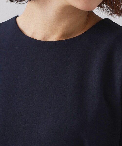 OPAQUE.CLIP(オペークドットクリップ)の「≪通勤・セレモニー対応≫フィットアンドフレアワンピースダブルクロス【洗濯機OK】(ワンピース・レディース・ブラック/ネイビー・42/40/38/36)」の14枚目の写真