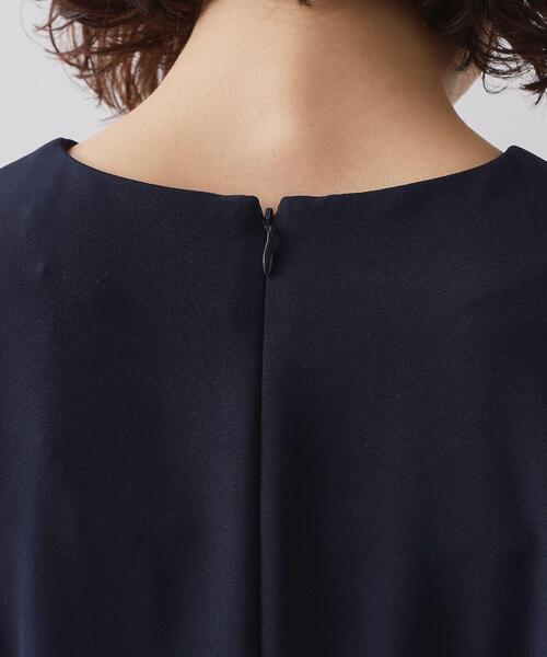 OPAQUE.CLIP(オペークドットクリップ)の「≪通勤・セレモニー対応≫フィットアンドフレアワンピースダブルクロス【洗濯機OK】(ワンピース・レディース・ブラック/ネイビー・42/40/38/36)」の15枚目の写真
