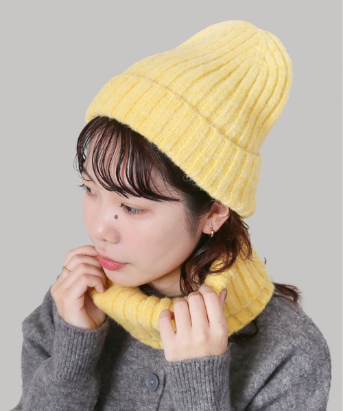 CONTROL FREAK / CTFK（コントロールフリーク）の「CONTROL FREAK(コントロールフリーク)2WAYニットワッチマスク（ニットキャップ/ビーニー・レディース・ブラック/アイボリー/イエロー・FREE）」の11枚目の写真