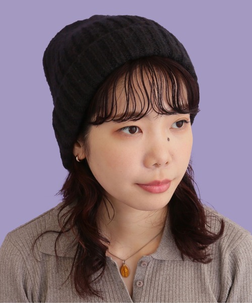 CONTROL FREAK / CTFK（コントロールフリーク）の「CONTROL FREAK(コントロールフリーク)2WAYニットワッチマスク（ニットキャップ/ビーニー・レディース・ブラック/アイボリー/イエロー・FREE）」の16枚目の写真