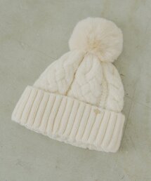 Chico | ファー付きケーブルニット帽(ハット)