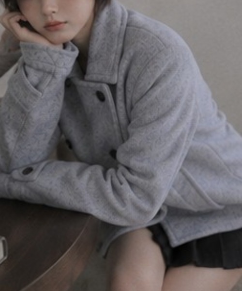 Aelina（エリナ）の「襟付きダブルブレストポケット付きコート