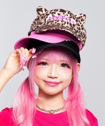 ANAP GｉRL（アナップガール）の「KOGYARU×ANAP ネコ耳 キャップ【キッズお揃い】（キャップ・キッズ）」