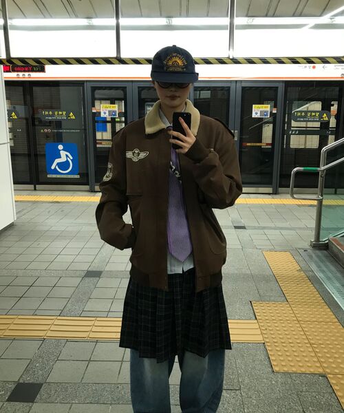 CRANK(クランク)の「チェックフリルプリーツミディスカート_ネイビー(スカート・レディース・その他・SMALL/MEDIUM)」の13枚目の写真
