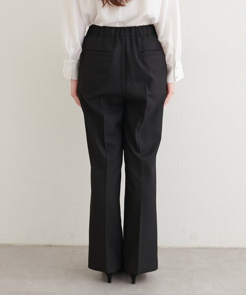natural couture（ナチュラルクチュール）の「〈osono〉〈新素材〉ハイウエスト美フレアパンツ（スラックス・レディース・ブラック/チャコールグレー/ブラウン・SMALL/MEDIUM/LARGE）」の9枚目の写真